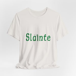 Sláinte St Patricks Day Shirt, Unisex Jersey Short Sleeve Shirt, Irish Celebration Apparel, St. Patrick&#39;s Day, St Patricks Day T-shirt