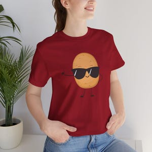 Cool Potato Graphic Tee - Fun Unisex Jersey T-Shirt, Summer Vibes, Gifts for Foodies, Casual Wear, Quirky Style