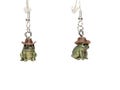Cowboy Frog Earrings: Handmade Western Jewelry, Frog Lover Gift