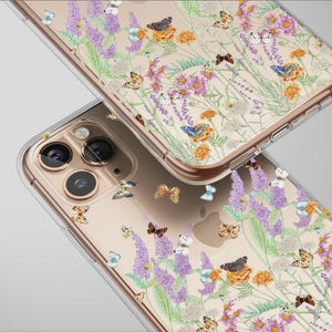 Clear Fluttering Jewels of the Night Phone Case Cover for iPhone 16 Pro Max 16e 15 Plus 13 12 Mini SE Samsung S25 S24 Google Pixel 10 9 6567