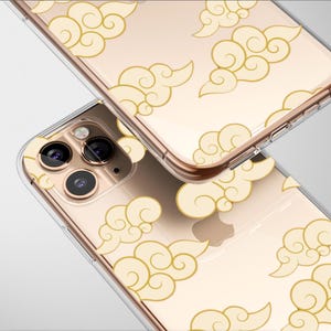 Clear Burgundy Cloudscape Case Aesthetic Phone Cover For iPhone 16 Pro Max 16e 15 Plus 14 Mini SE XR XS Samsung S25 S24 S23 Pixel 9 8