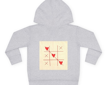 Toddler Pullover | Tic Tac Toe Hearts Hoodie |