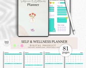 Self Care & Wellness Planner | Digital Self Care Planner PDF | Mental Health Planner | Daily Wellness Journal | Instant Download