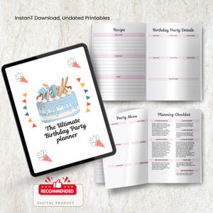 The Ultimate Birthday Party Planner, Event Organizer, Party Planning Book, Birthday Guide, Celebration Planner
