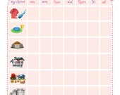 Items similar to Disney Princess Chore Chart Printable on Etsy