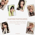 Custom Photocards K-pop or Any Photo | Double Sided Lomo Cards | Fanmade High-Quality Personalized Photocard Replica Gift