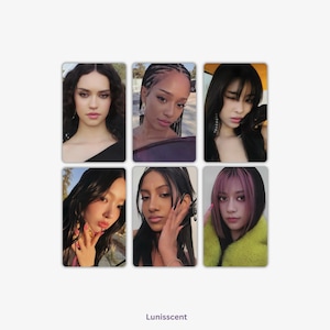 Katseye beautiful chaos photocards / Kpop double sided lomo cards / high quality / Megan / Sophia / Lara / Manon / Yoonchae / Daniela