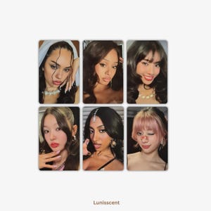 Katseye beautiful chaos photocards / Kpop double sided lomo cards / high quality / Megan / Sophia / Lara / Manon / Yoonchae / Daniela
