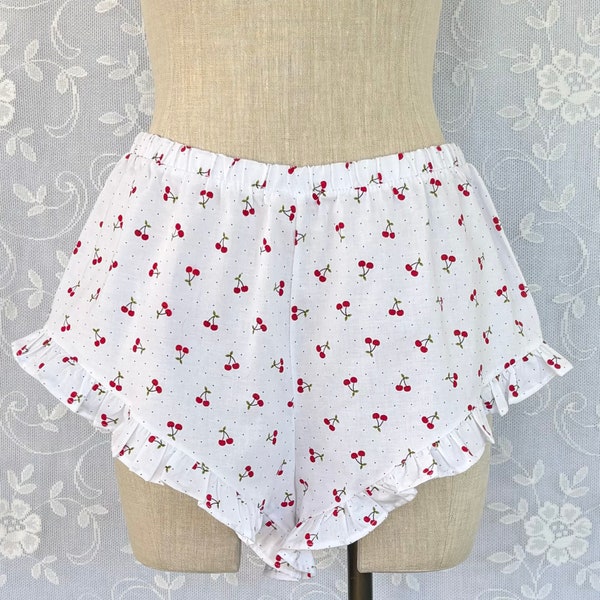 On SALE!  Cute little short shorts 100% cotton cherries!