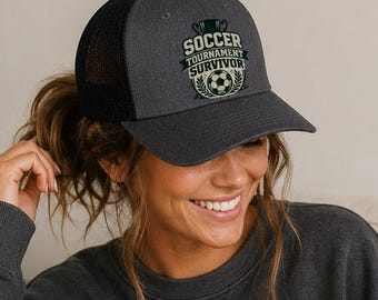 Gorra de camionero Snapback para mamá futbolera, gorra divertida para papá futbolista, accesorio ajustable para aficionado al fútbol, ropa de apoyo al equipo, regalo para padres, jugadores y entrenadores de fin de semana