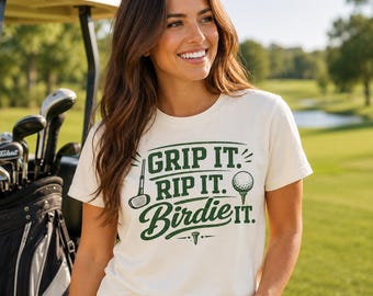 Camiseta Golf Mom Grip It Rip It Birdie It Camiseta de golf divertida Camiseta de golf Regalo para amantes del golf Camiseta de golf para mujer Ropa de golf Camiseta Golf Mom Regalo para entrenador