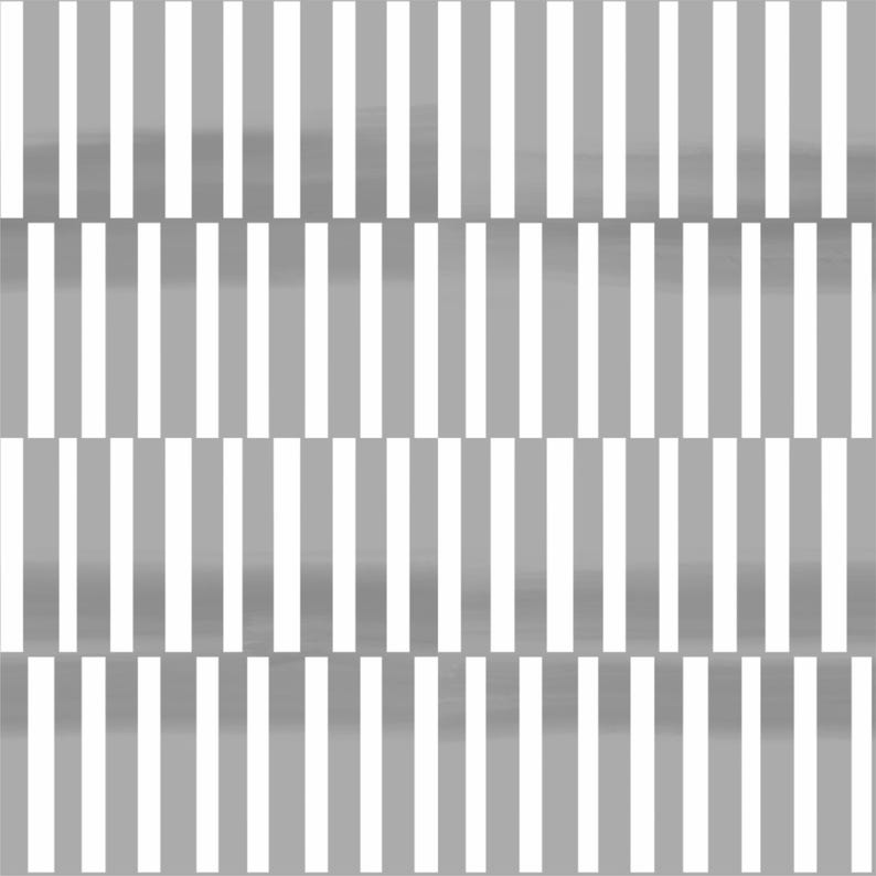 May include: Abstract pattern featuring vertical stripes in alternating shades of gray and white. The design creates a rhythmic visual effect, suitable for various applications.