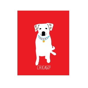 Chicago Dog Art Print