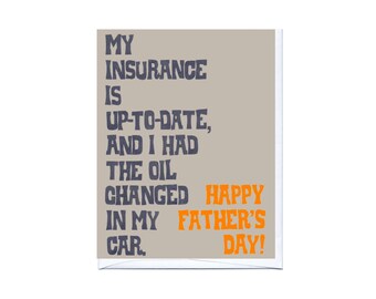 Insurance Father's Day Card