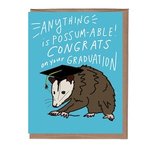 Carte de remise des diplômes Possum