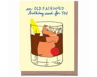 Old Fashioned Birthday Card