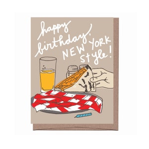 Scratch & Sniff NYC Pizza Birthday Card