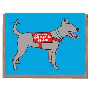 Support Hund Freundschaftskarte