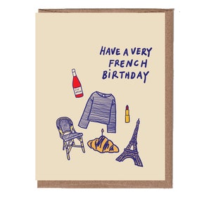 Carte d'anniversaire française