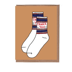 Socken-Dankeschön-Karte