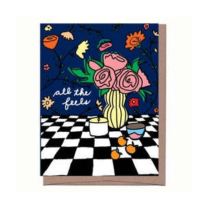 Carte de sympathie pivoines