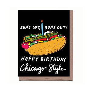 Cartão de aniversário Buns Out Chicago