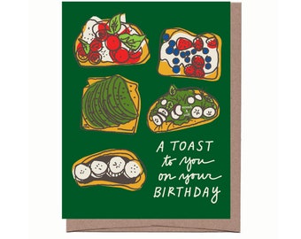 Scratch & Sniff Toast Birthday Card