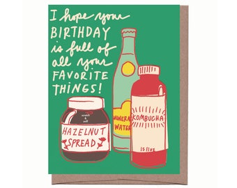 Scratch & Sniff Favorite Things Birthday Card