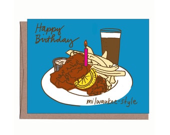 Milwaukee Fish Fry Birthday Card