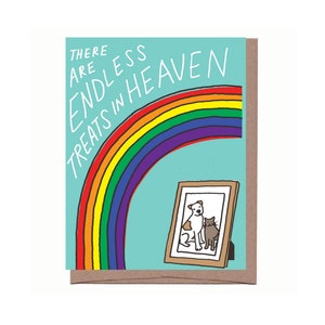 Treats in Heaven Pet Sympathy Card