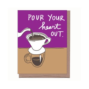 Carte Verser sur le café