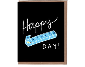 Pill Container Father's Day Card