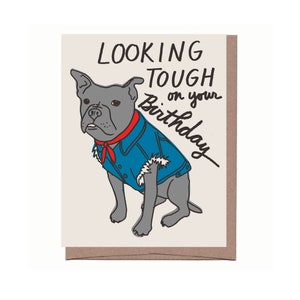 Dog Vest Birthday Card