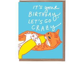 Scratch & Sniff Catnip Toy Birthday Card