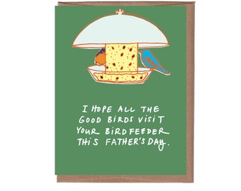 Bird Feeder Father's Day Card