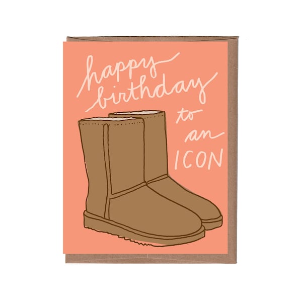 Uggs Birthday Card