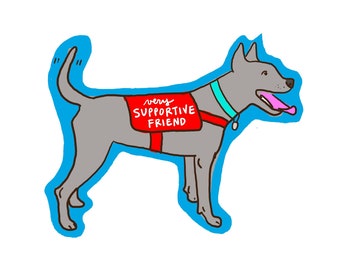 Support Dog Sticker