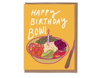 Birthday Bowl Card