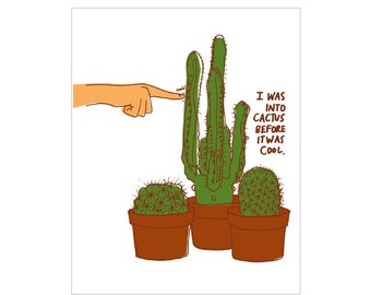 Cactus Lover Art Print