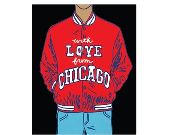 Chicago Satin Jacket Art Print