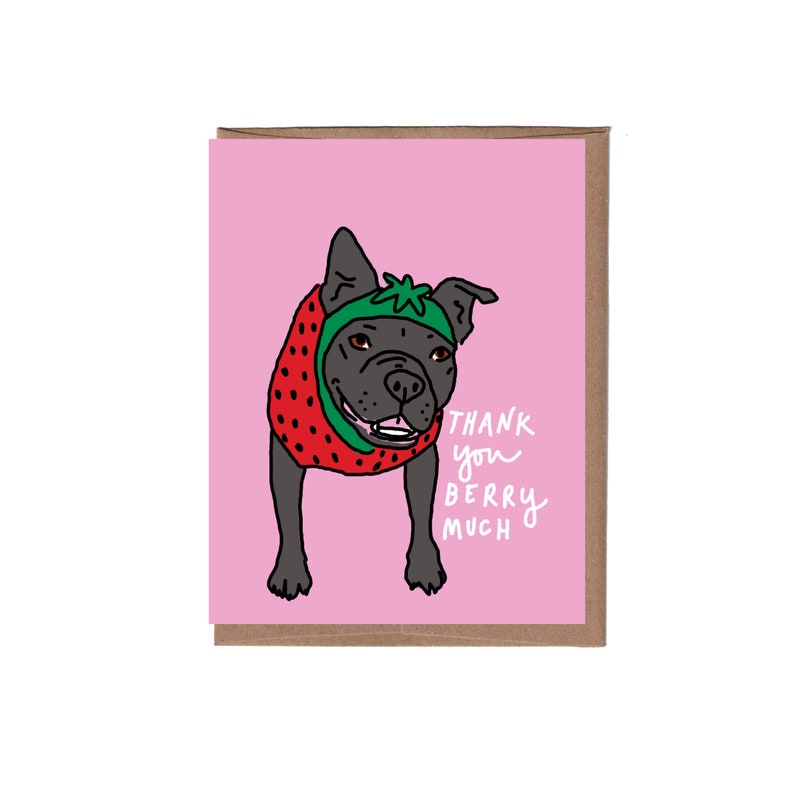 Berry Much Thank You Card image 1