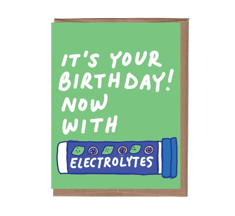 Scratch & Sniff Electrolytes Birthday Card image 1