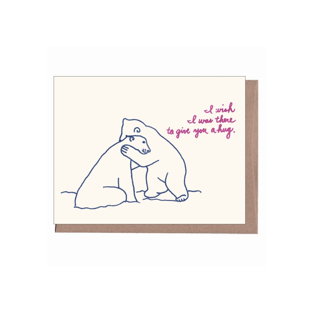 Bear Hug Card - Etsy