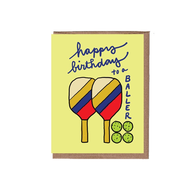 Pickleball Birthday Card image 1