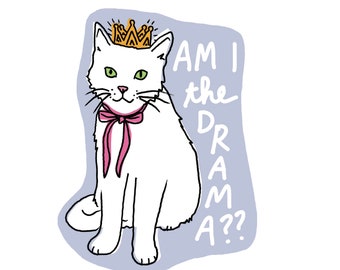 Drama Cat Sticker