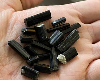 High Quality Raw Black Tourmaline pieces ~small/mini~