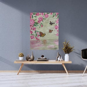 100% hand painted Acrylic painting on high quality canvas! Hand-Painted Butterfly Artwork Large Canvas Wall Art Butterfly Painting Artwork