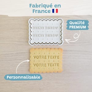 Customizable cookie cutter - Petit-beurre biscuits