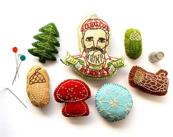 Commercial License - Lumberjack Felt Ornament Set - Christmas PDF Patterns