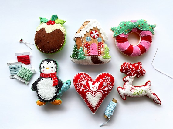 Free Felt Heart Ornament Pattern - Spindles Designs by Mary and Mags